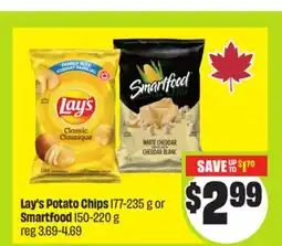 FreshCo Lay's Potato Chips 177-235 g or Smartfood 150-220 g offer
