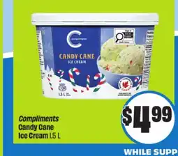 FreshCo Compliments Candy Cane Ice Cream 1.5L offer