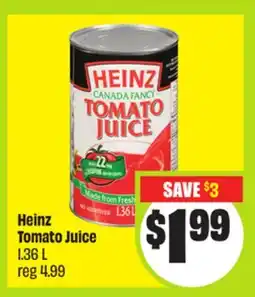 FreshCo Heinz Tomato Juice 1.36 L offer