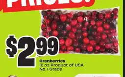 FreshCo Cranberries 12 oz. Product of USA No. 1 Grade offer