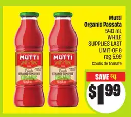 FreshCo Mutti Organic Passata 540 mL offer