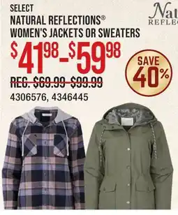 Cabela's SELECT NATURAL REFLECTIONS WOMEN'S JACKETS OR SWEATERS offer