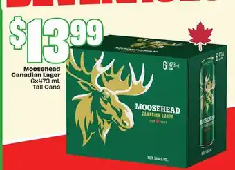 FreshCo Moosehead Canadian Lager 6x473 mL Tall Cans offer