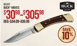 Cabela's SELECT BUCK KNIVES offer