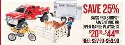 Cabela's BASS PRO SHOPS ADVENTURE OR OPEN RANGE PLAYSETS offer