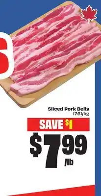 FreshCo Sliced Pork Belly offer