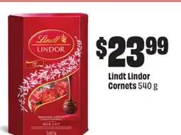 FreshCo Lindt Lindor Cornets 540g offer