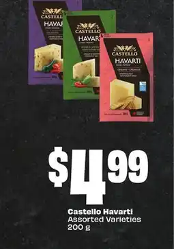 FreshCo Castello Havarti Assorted Varieties 200 g offer