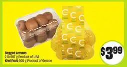 FreshCo Bagged Lemons 2 lb 907 g Product of USA Kiwi 600 g Product of Greece offer