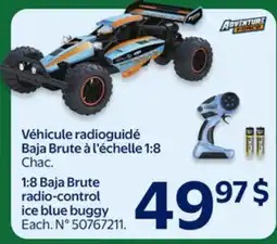 Walmart 1:8 Baja Brute radio-control ice blue buggy offer