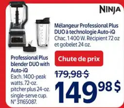 Walmart Professional Plus blender DUO with Auto-iQ offer