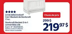 Walmart Storkcraft Beckett 3-in-10 convertible crib offer