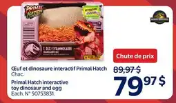 Walmart Primal Hatch Interactive Toy Dinosaur and Egg offer