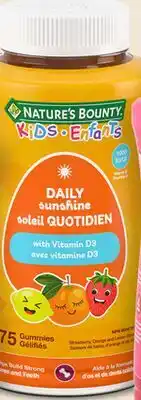 Walmart Nature's Bounty kid's vitamins offer