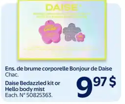 Walmart Daise Bedazzled kit or Hello body mist offer