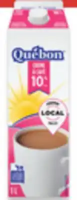 Walmart Québon 10% cream1 L offer