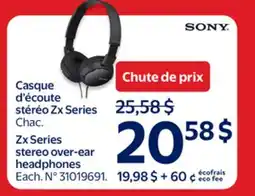 Walmart Zx Series stereo over-ear headphones offer