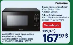 Walmart 1.3 Cu. Ft. Microwave offer
