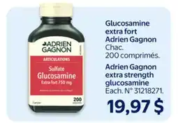 Walmart Adrien Gagnon extra strength glucosamine offer