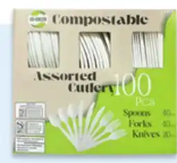 Walmart Go4Green 100-piece cutlery pack or Great Value Eco napkins 500s offer