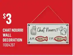 Canac Chat Nourri Wall Decoration offer