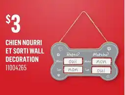 Canac Chien nourri et sorti Wall Decoration offer