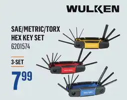 Canac Wulken SAE/Metric/Torx Hex Key Set offer