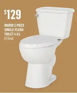 Canac Ingrid 2-Piece Single-Flush Toilet 4.8 L offer