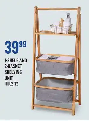 Canac 1-Shelf and 2-Basket Shelving Unit offer
