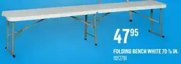 Canac Folding Bench White 707/8in offer