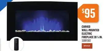 Canac BRAIZ Curved Wall-Mounted Electric Fireplace offer