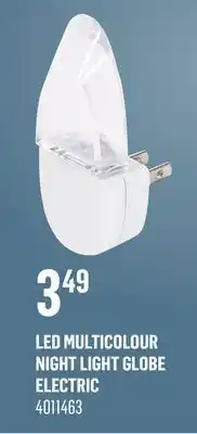 Canac LED Multicolour Night Light GLOBE ELECTRIC offer