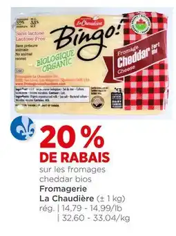 Avril fromages cheddar bios offer