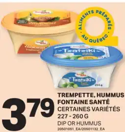 L'Intermarché TREMPETTE, HUMMUS | DIP OR HUMMUS, 227 - 260 G offer