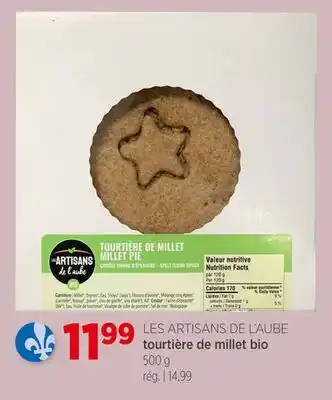 Avril tourtière de millet bio offer