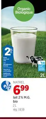 Avril Lait 2 % M.G. bio offer