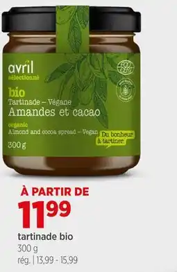 Avril Tartinade bio offer