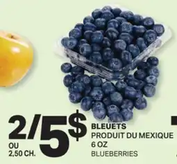 L'Intermarché BLEUETS | BLUEBERRIES, 6 OZ offer