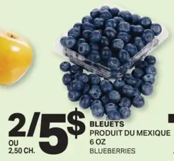 L'Intermarché BLEUETS | BLUEBERRIES, 6 OZ offer