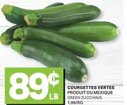 L'Intermarché COURGETTES VERTES | GREEN ZUCCHINIS offer