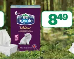 L'Intermarché MOUCHOIRS ROYALE ORIGINAL & VELOUR | ROYALE ORIGINAL & VELOUR 7 PACK FACIAL TISSUE offer