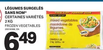 L'Intermarché LÉGUMES SURGELÉS | FROZEN VEGETABLES, 2 KG offer