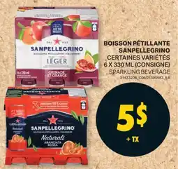 L'Intermarché BOISSON PÉTILLANTE SANPELLEGRINO | SPARKLING BEVERAGE, 6 X 330 ML offer