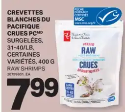 L'Intermarché CREVETTES BLANCHES DU PACIFIQUE CRUES, 31-40/LB, , 400 G offer