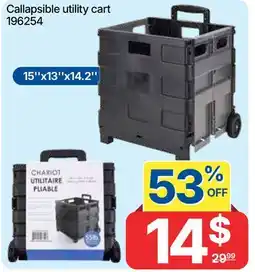 Rossy Callapsible utility cart offer