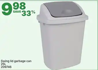 Rossy Swing lid garbage can offer