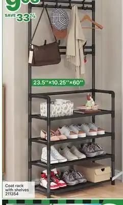 Rossy Coat rack with shelves offer