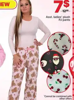 Rossy Asst. ladies' plush PJ pants offer