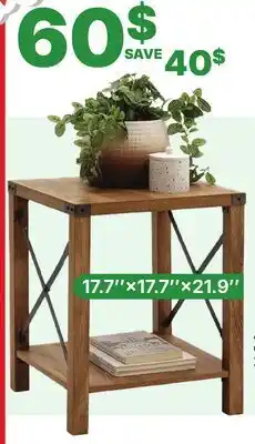 Rossy Antique finish end table offer