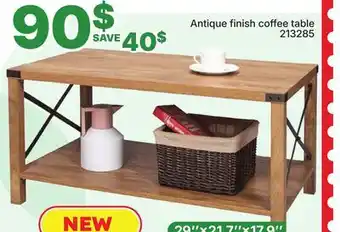 Rossy Antique finish coffee table offer
